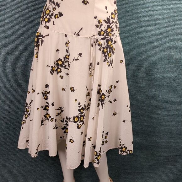 Vintage 1950s Georgiana Drop Waist A-Line Cotton Dress, With Rhinestones - Picture 12 of 16